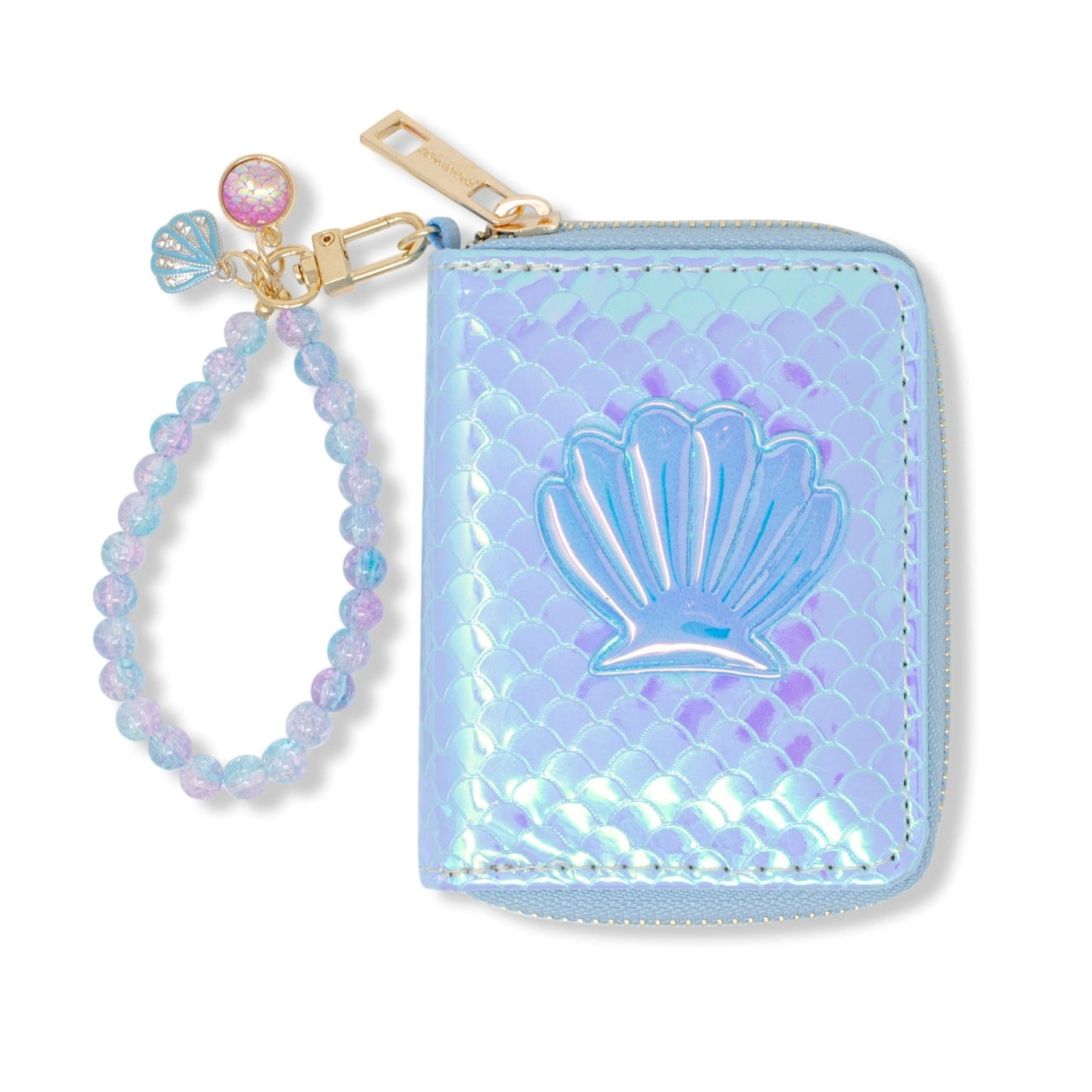 Shiny Seashell Mermaid Wallet for Kids