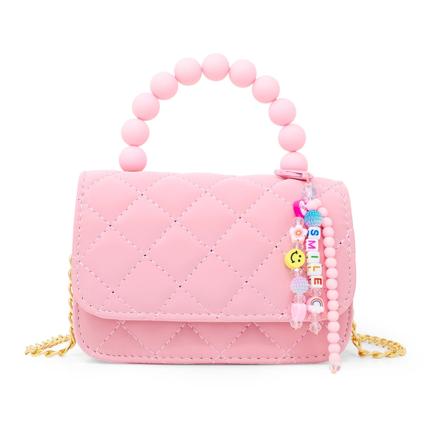 Pearl Handle Message Charm Handbag for KIds