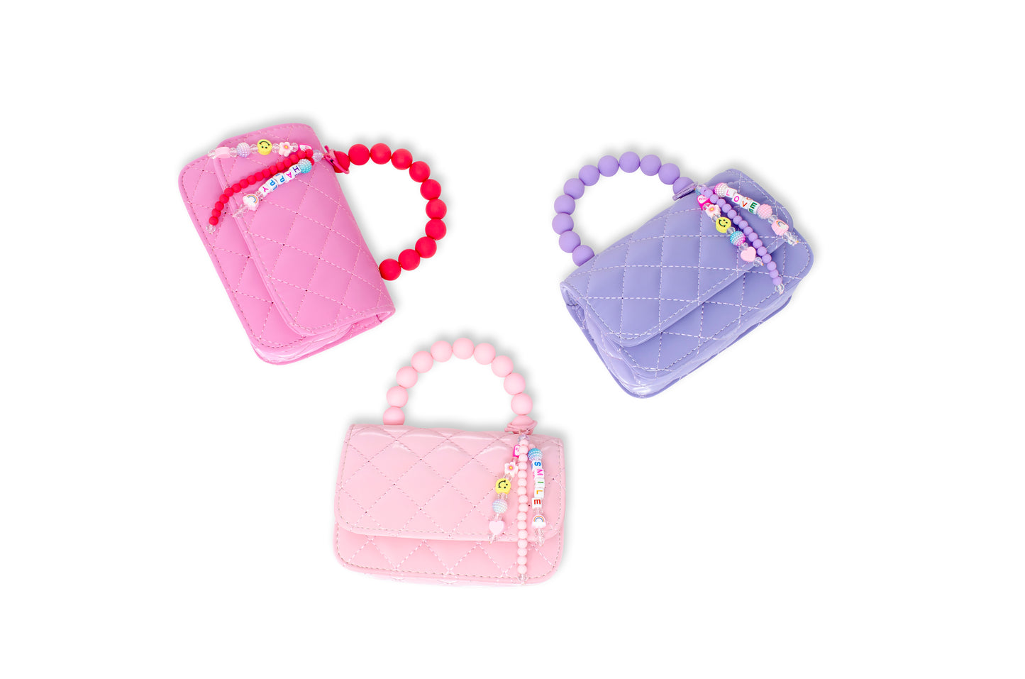 Pearl Handle Message Charm Handbag for KIds