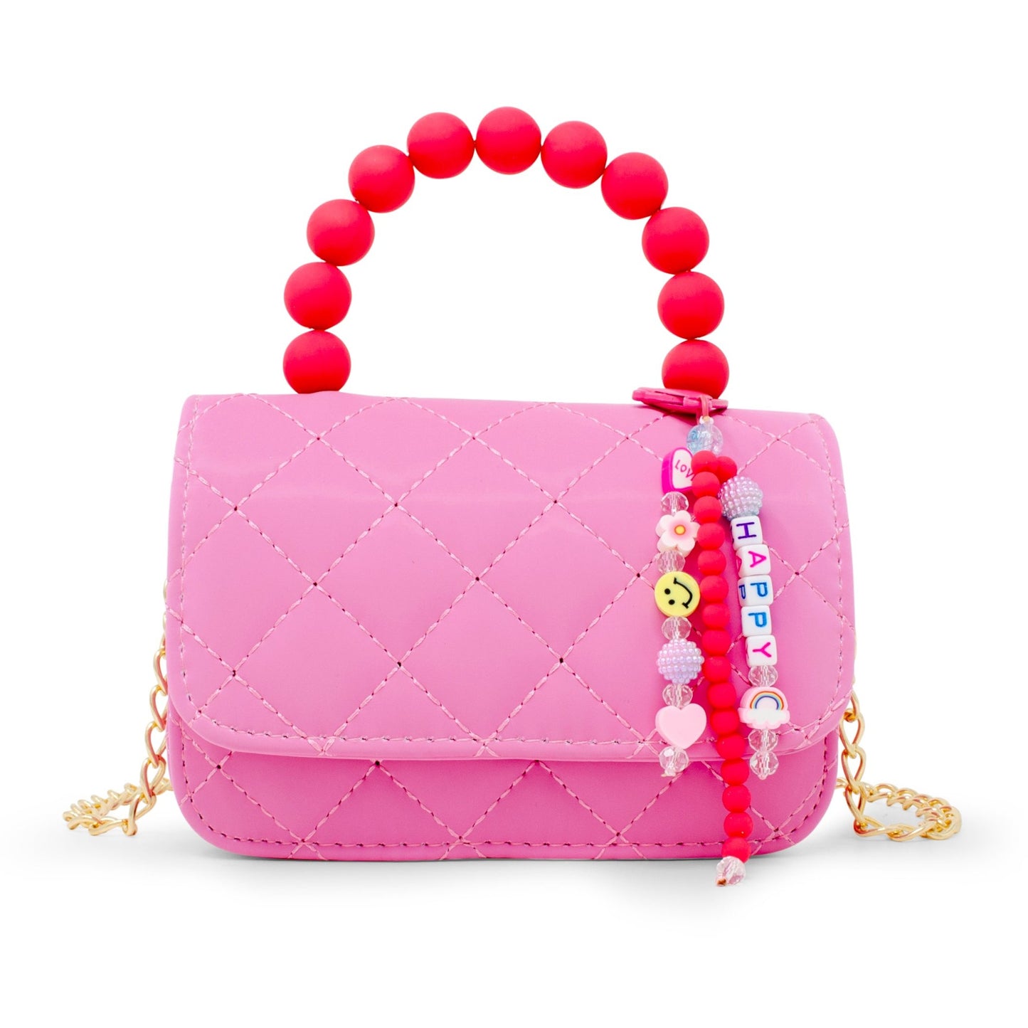 Pearl Handle Message Charm Handbag for KIds