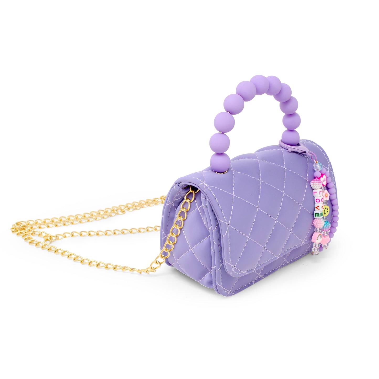 Pearl Handle Message Charm Handbag for KIds