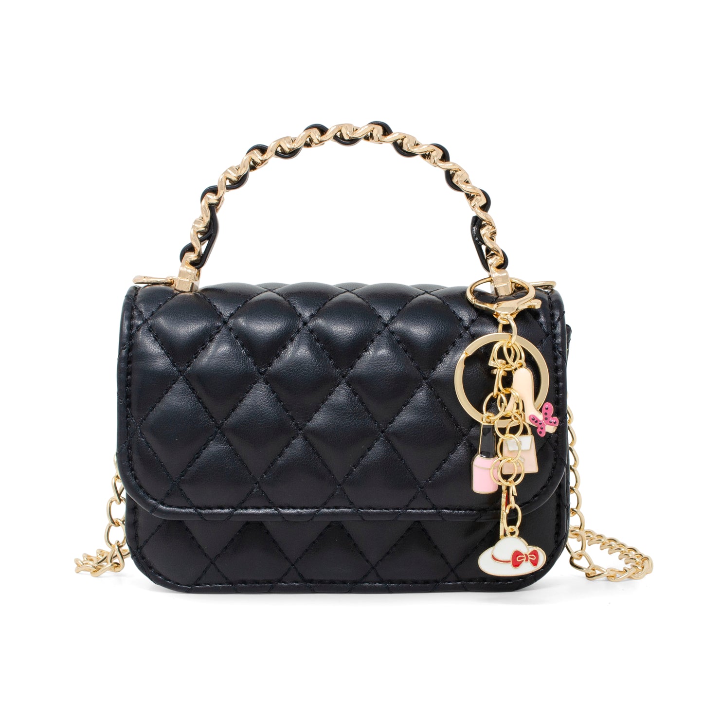 Girl's Classic Link Chain Top Handle Handbag