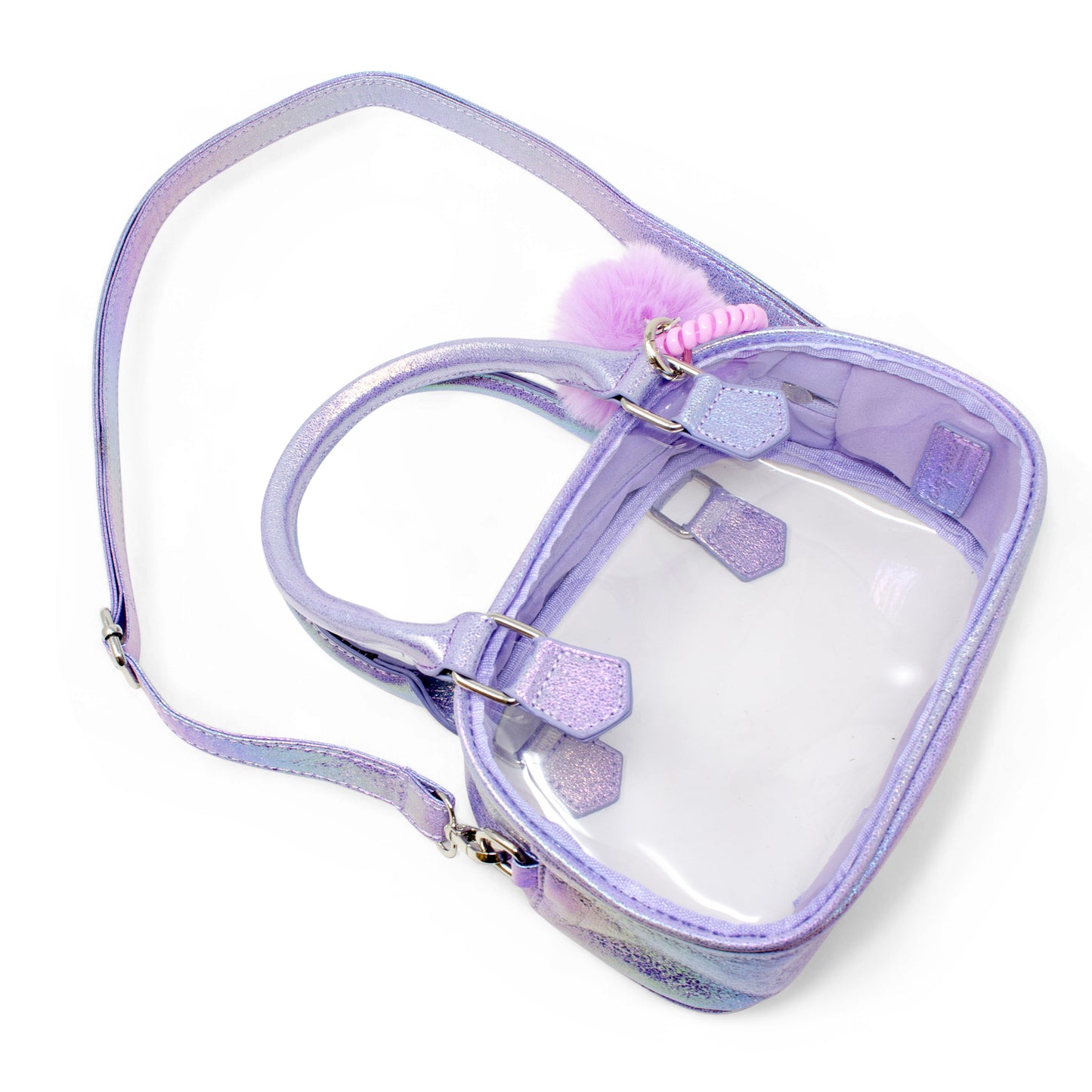 Girl's Game Day Glam Clear Crossbody Bag