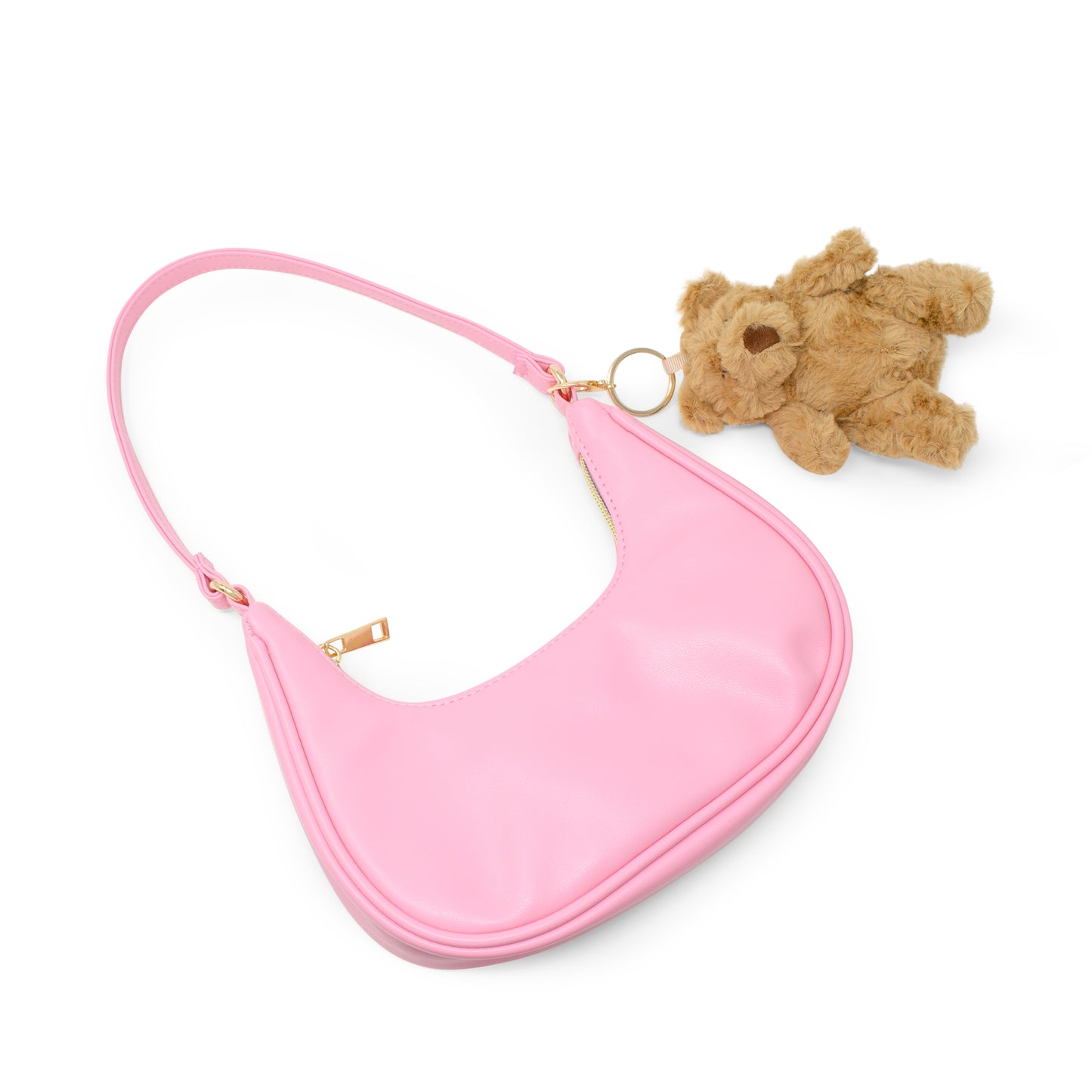 Teddy Charm Shoulder Handbag