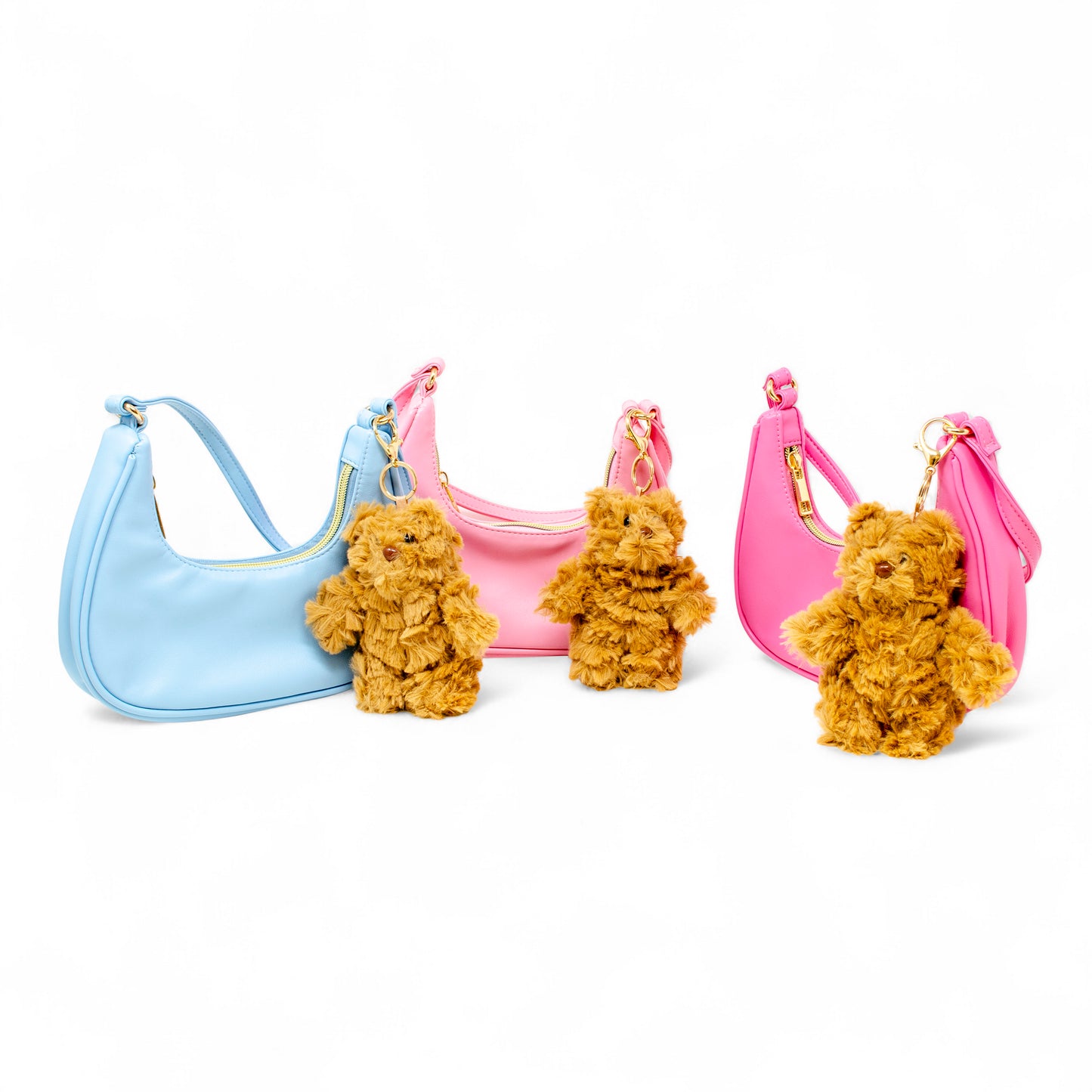 Teddy Charm Shoulder Handbag