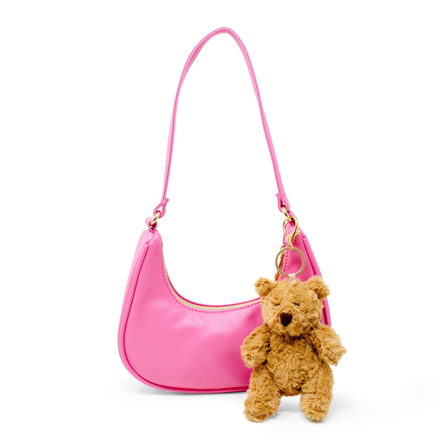 Teddy Charm Shoulder Handbag