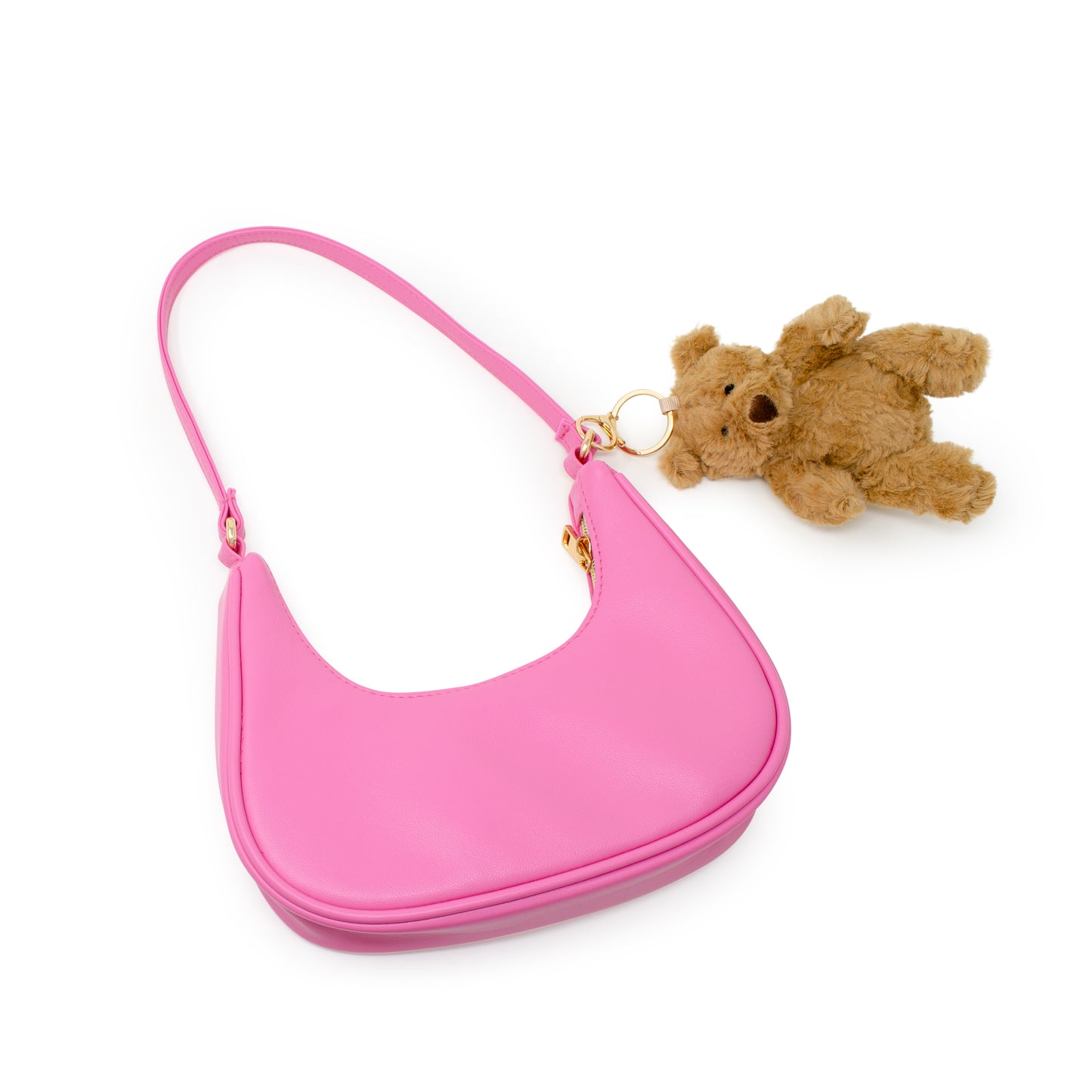Teddy Charm Shoulder Handbag