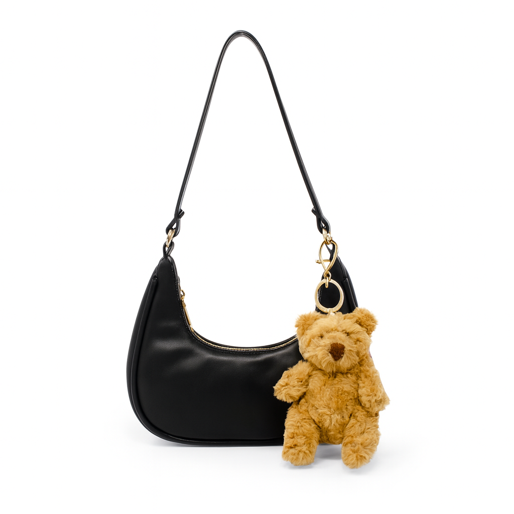 Teddy Charm Shoulder Handbag