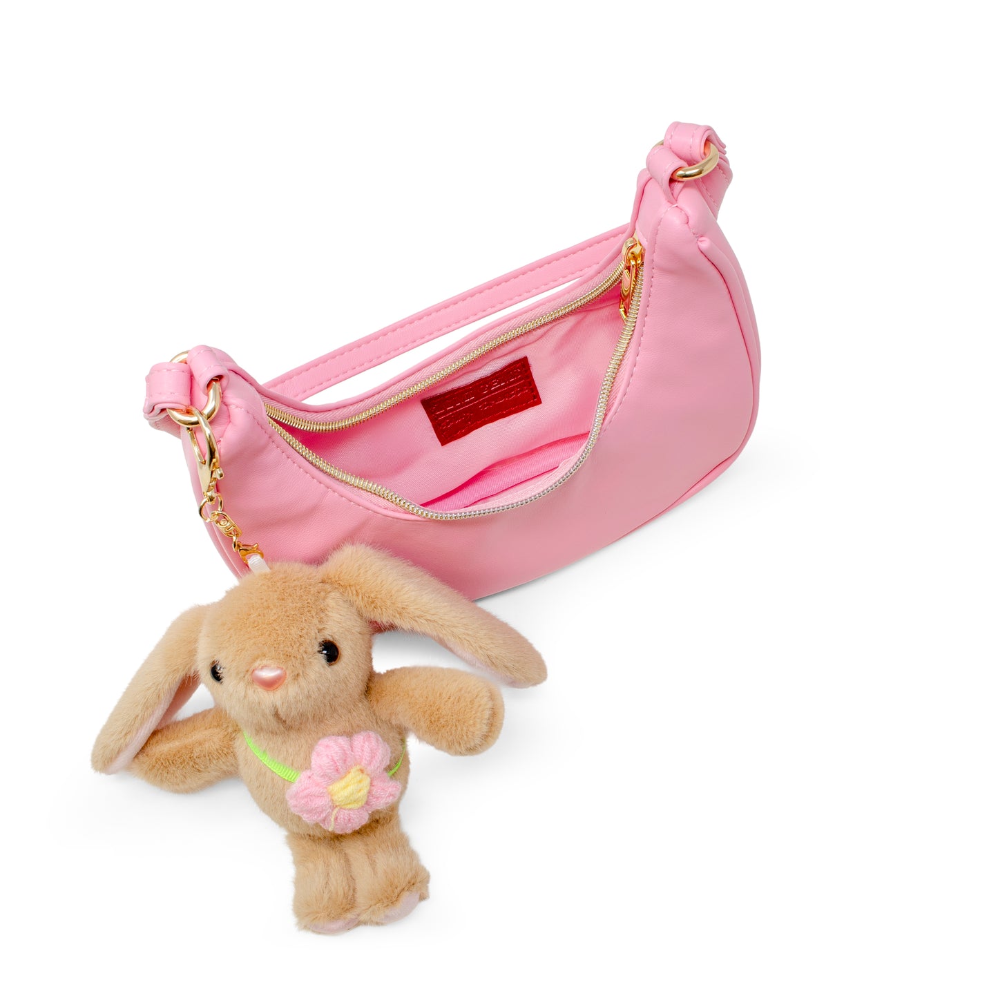Kids Bunny Charm Shoulder Handbag