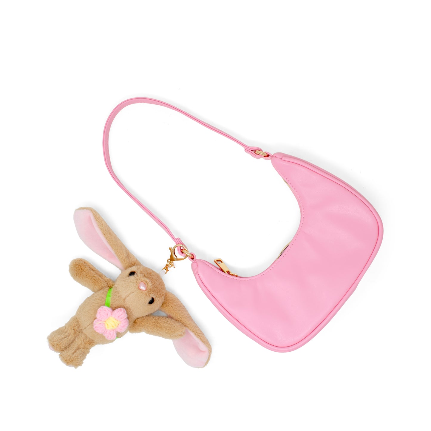 Kids Bunny Charm Shoulder Handbag