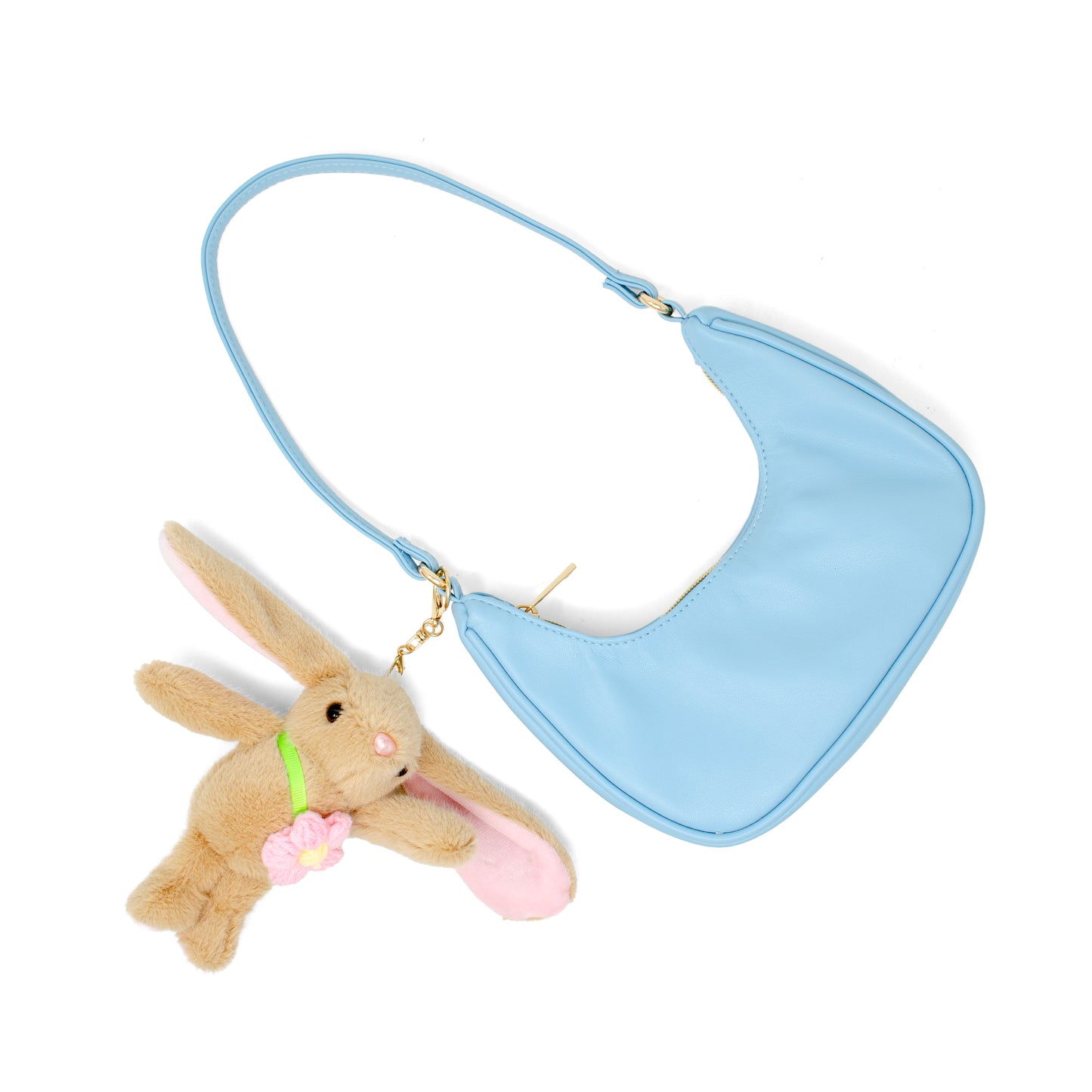 Kids Bunny Charm Shoulder Handbag