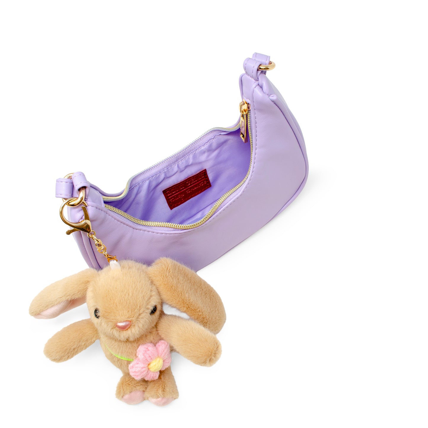 Kids Bunny Charm Shoulder Handbag