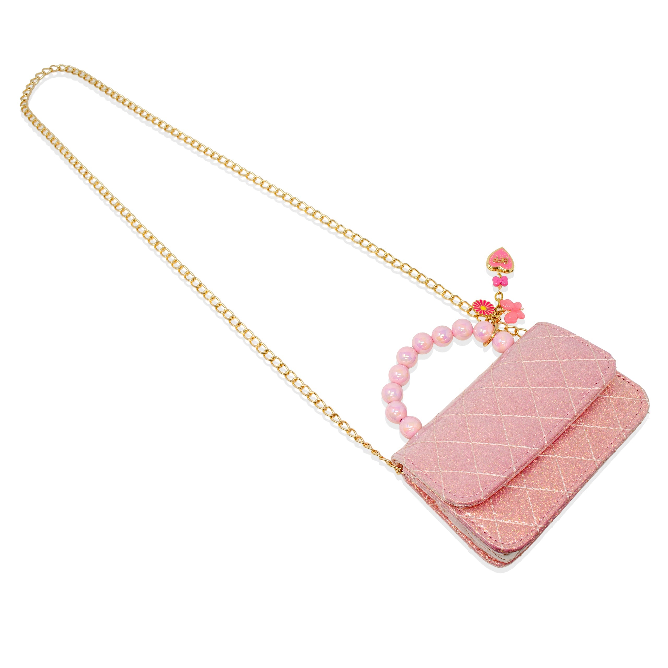 Quilted BFF Blossom Pearl Handle Handbag – ZOMI GEMS