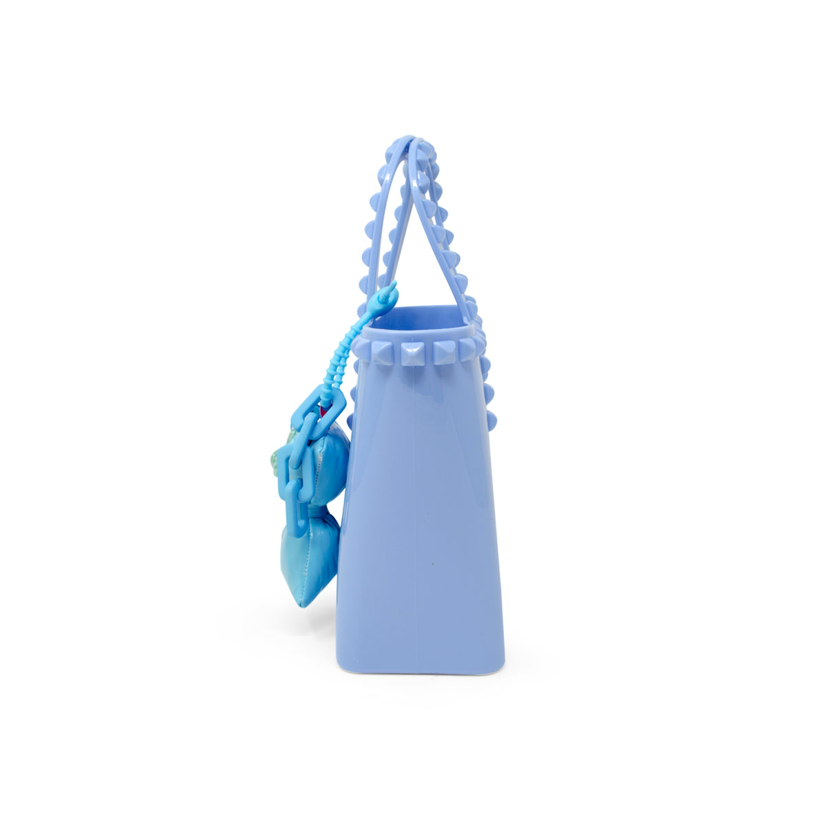 Tiny Jelly Studded Puffy Bow Charm Tote