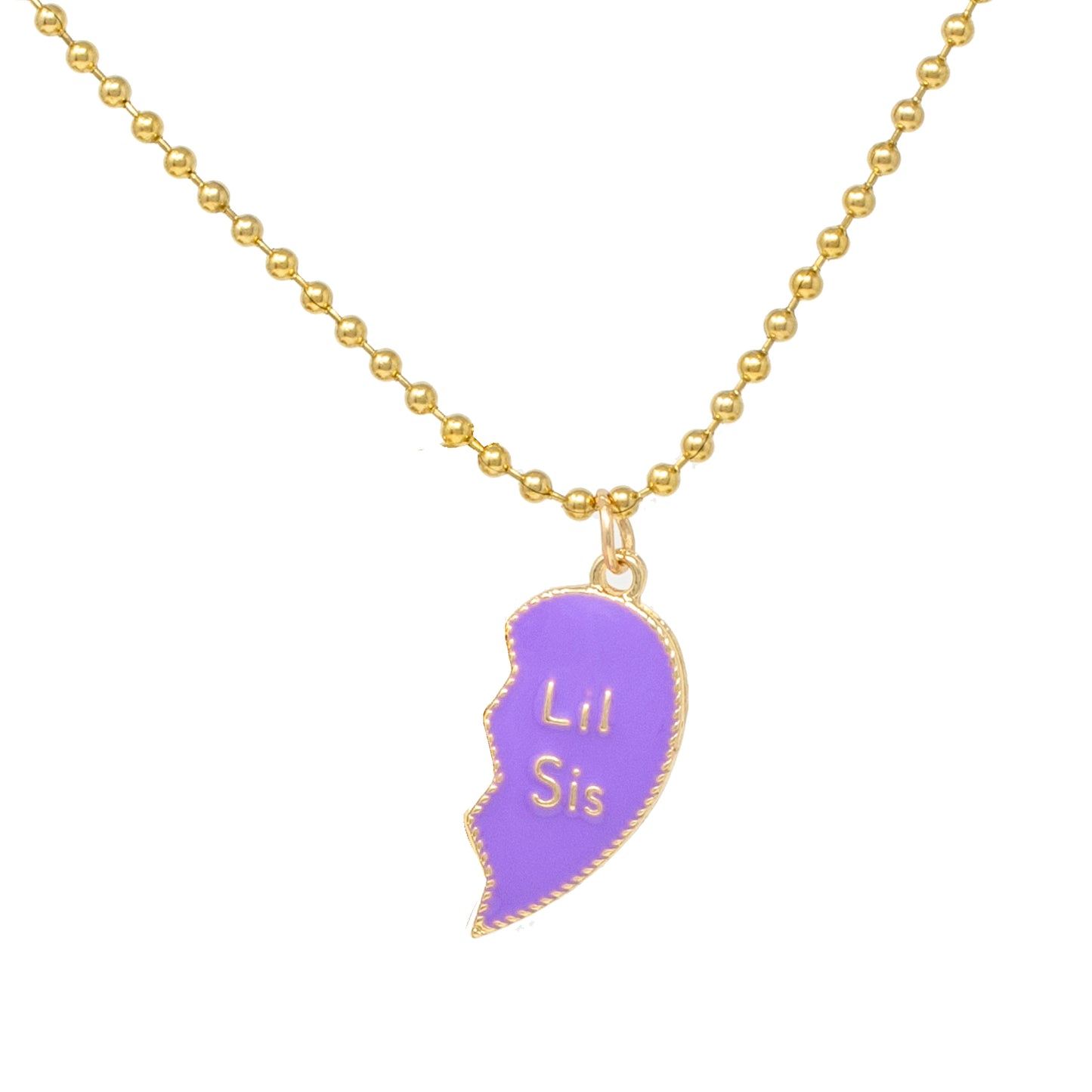 Big Sis & Lil Sis Magnetic Heart Necklace Set
