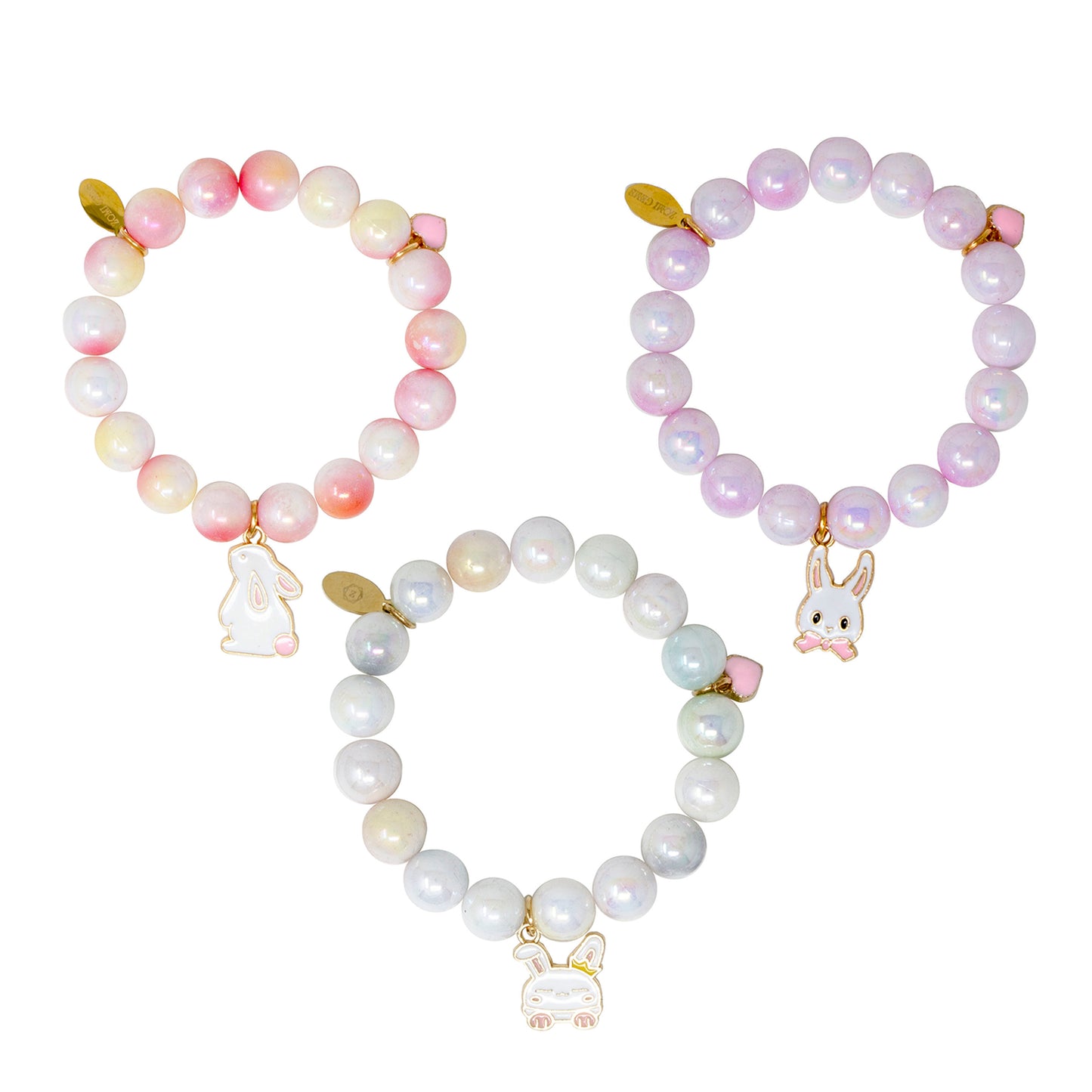 Bunny Pastel Bead Bracelet Set