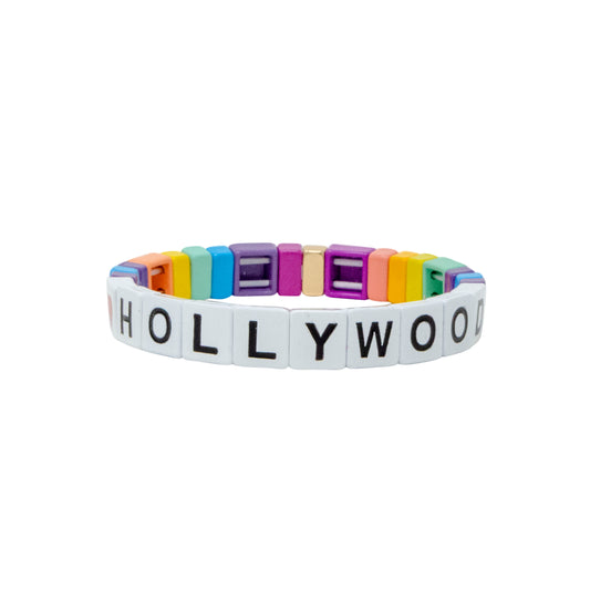 I love Hollywood Tile Bracelet