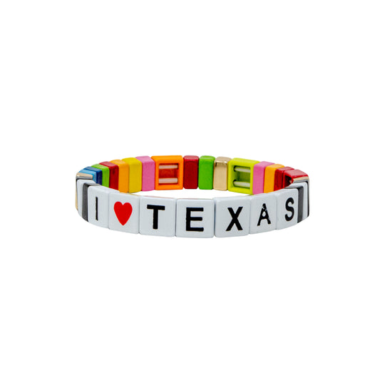 I love Texas Tile Bracelet