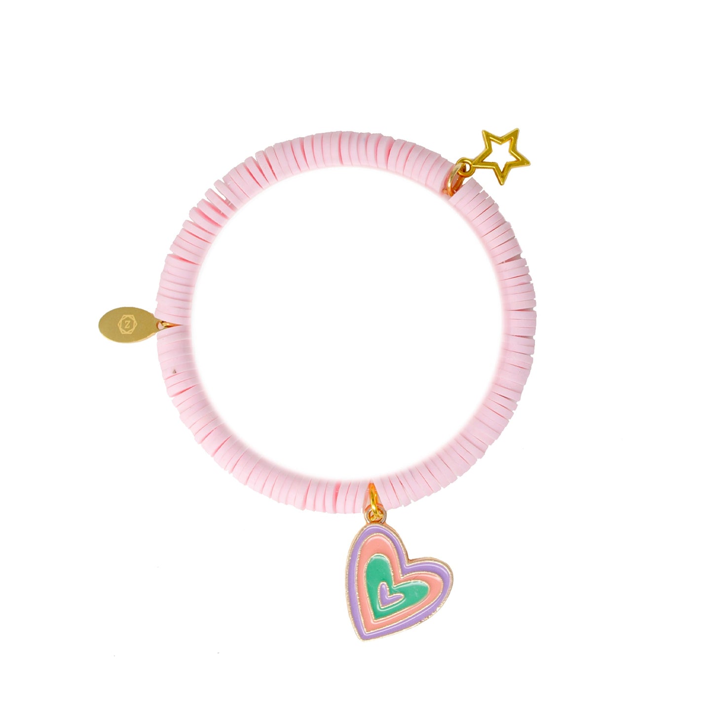 Bright Unicorn Disk Bead Bracelet Set