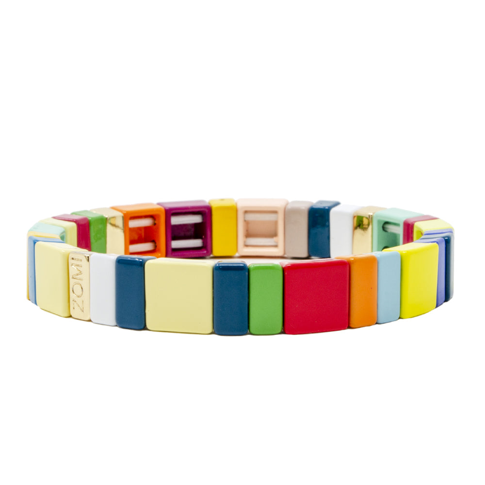 Rainbow Tile Bracelet