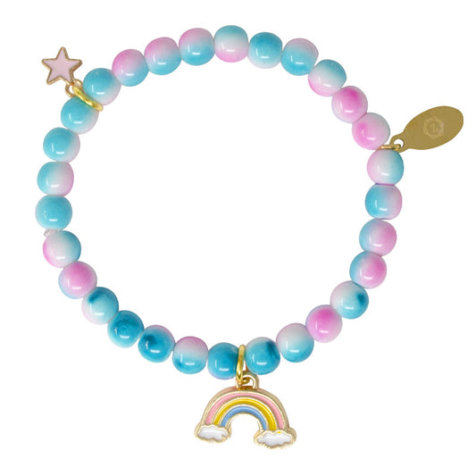 Rainbow Pastel Pink & Blue Bracelet