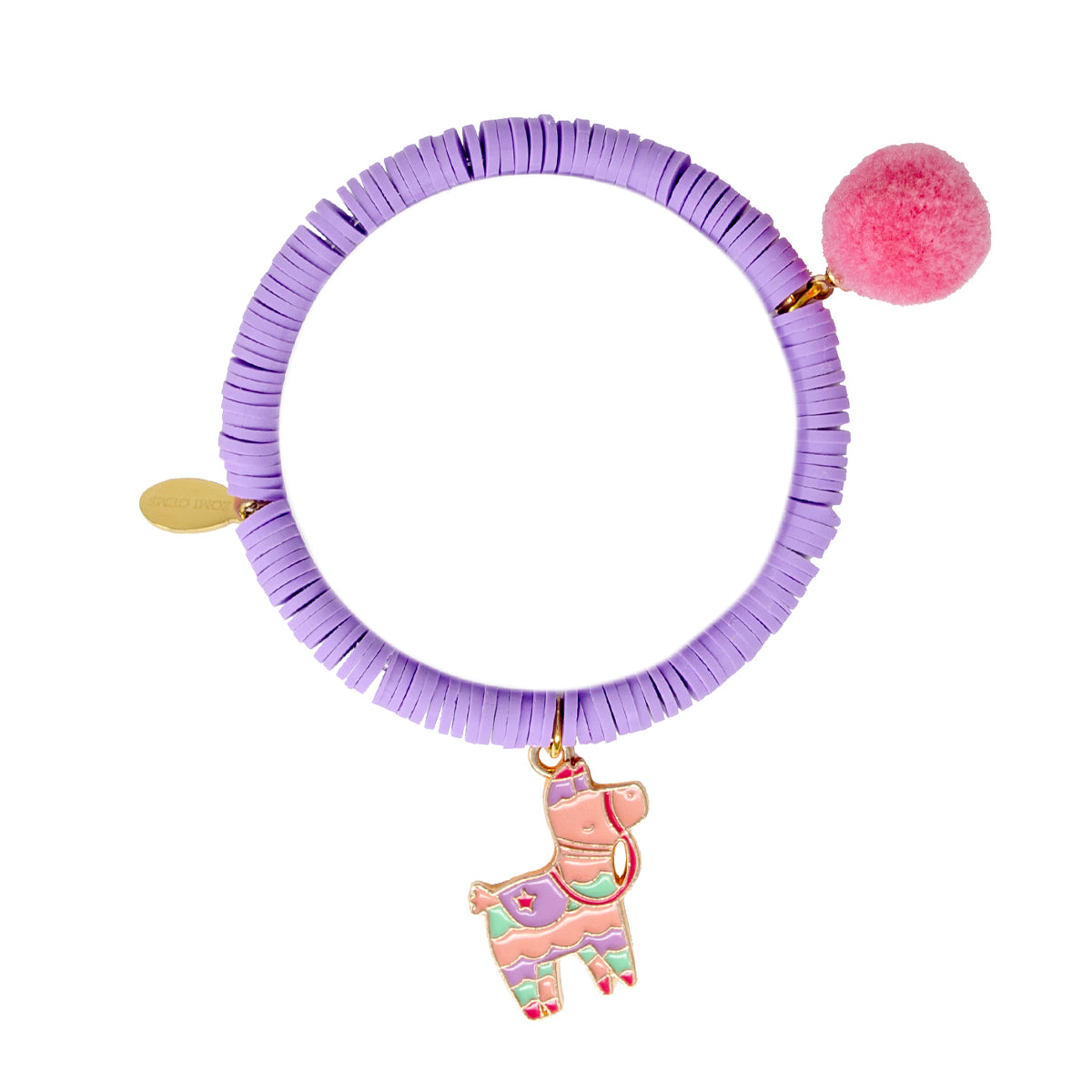 Bright Unicorn Disk Bead Bracelet Set