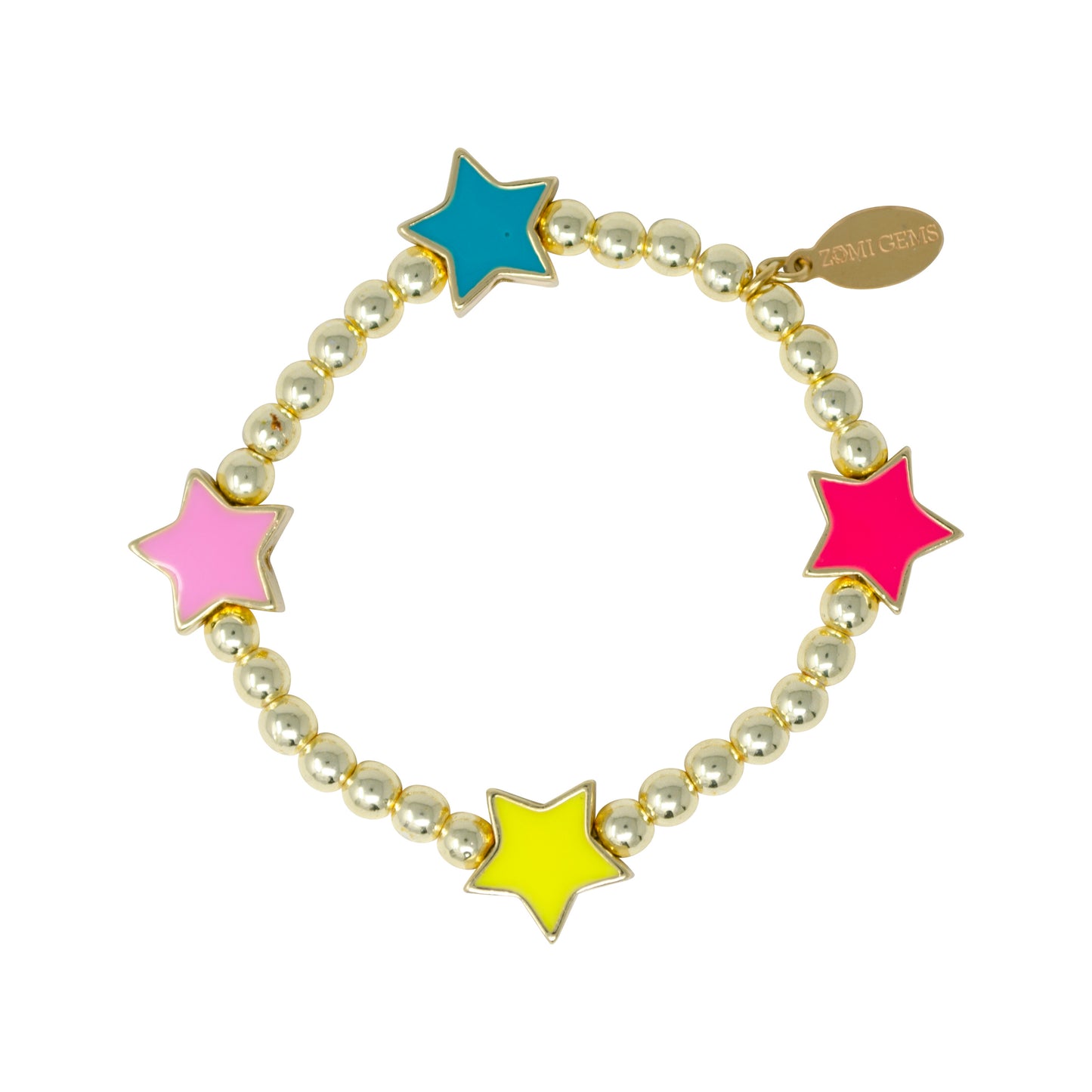 Rainbow Stars Stretchy Bracelet