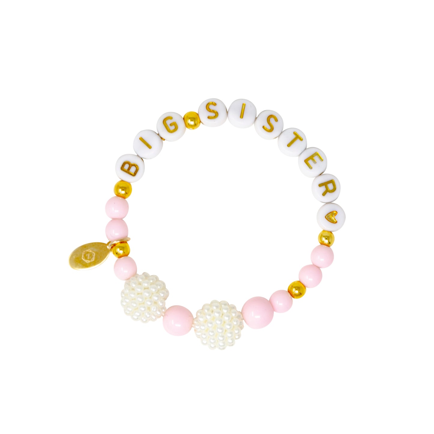 Girls Big Sister Bead Bracelet