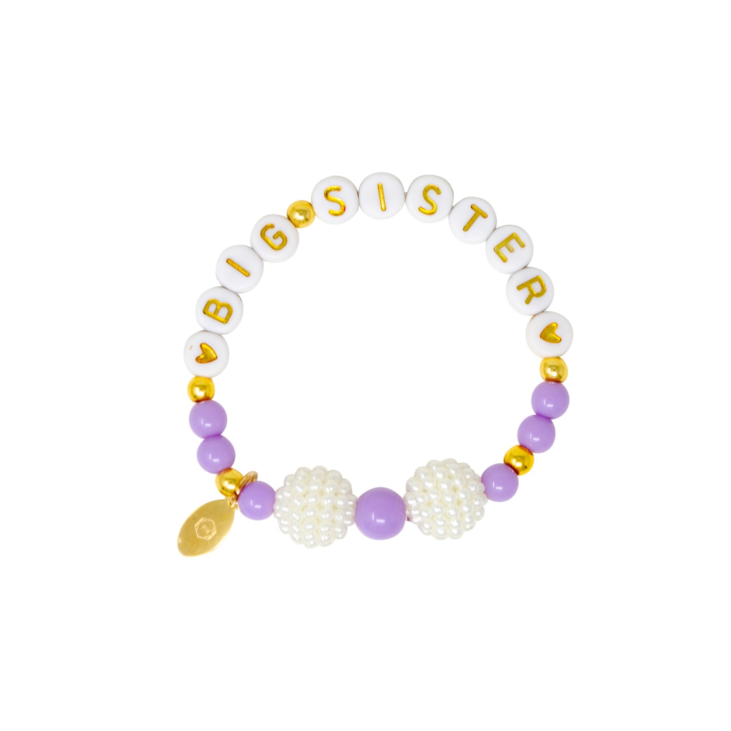 Girls Big Sister Bead Bracelet