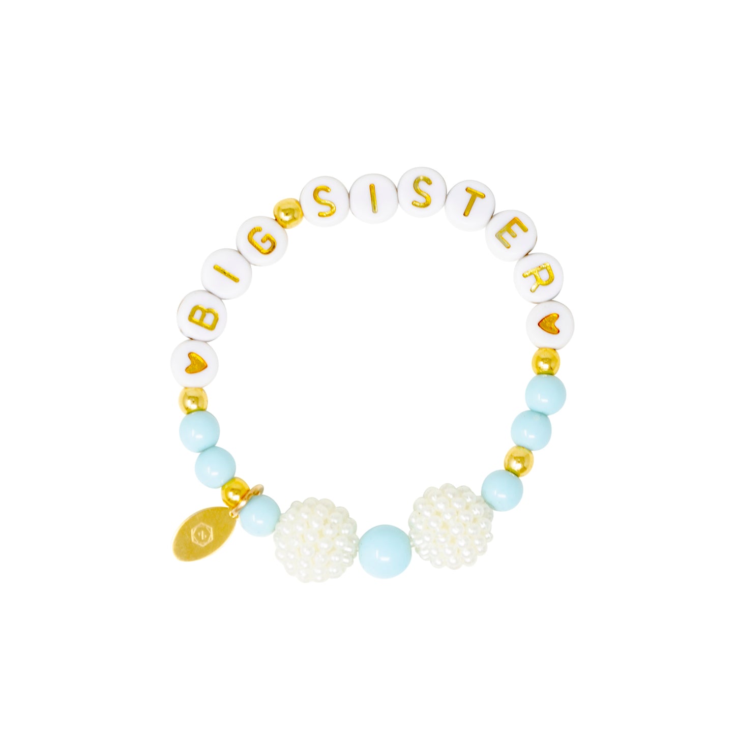 Girls Big Sister Bead Bracelet