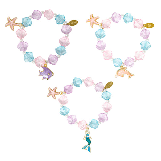 Mermaid Seashell Bracelet Set