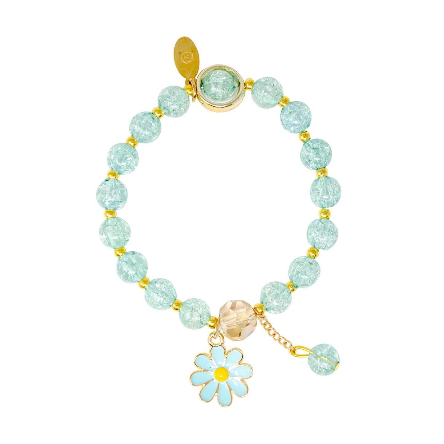 Daisy Crystal Bead Bracelet