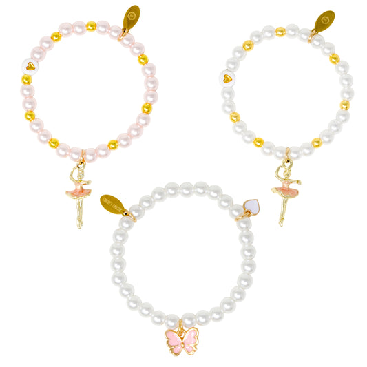 Butterfly & Ballerina Bracelet Set