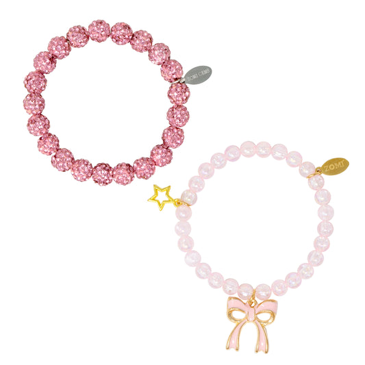 Girl's Sparkle Bow Bracelets