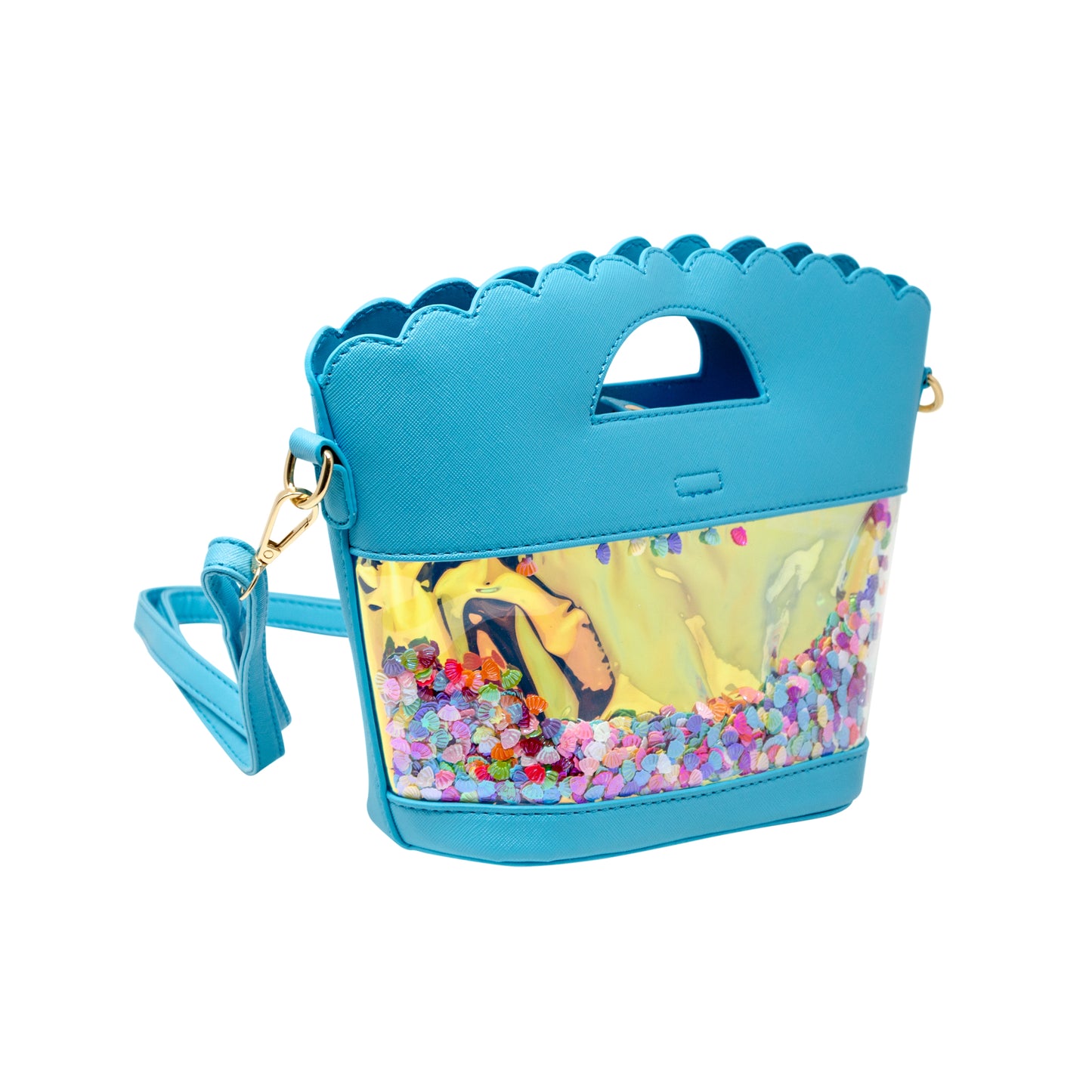 Girl's Little Mermaid Confetti Seashell Tote Bag