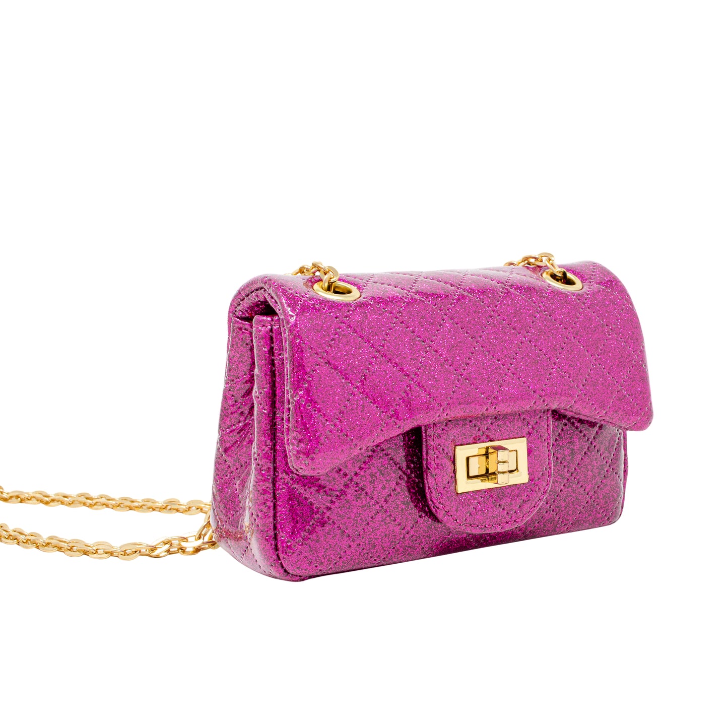 Classic Quilted Sparkle Mini Purse