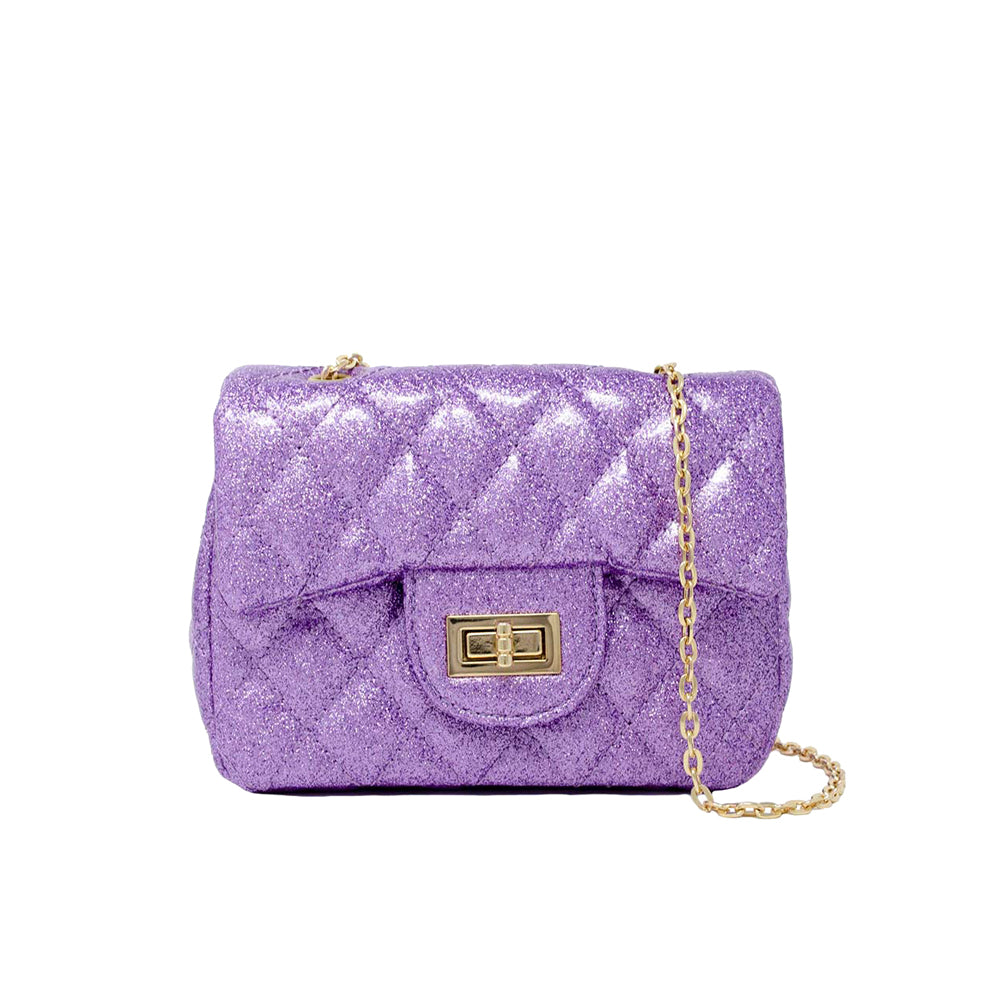 Classic Quilted Sparkle Mini Purse