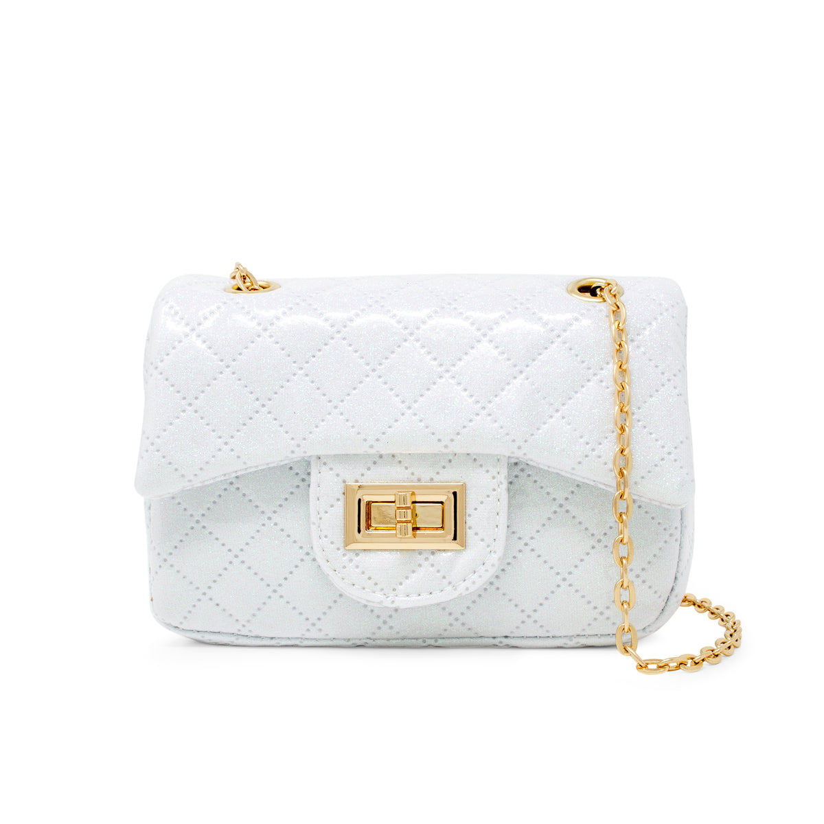 Classic Quilted Sparkle Mini Purse