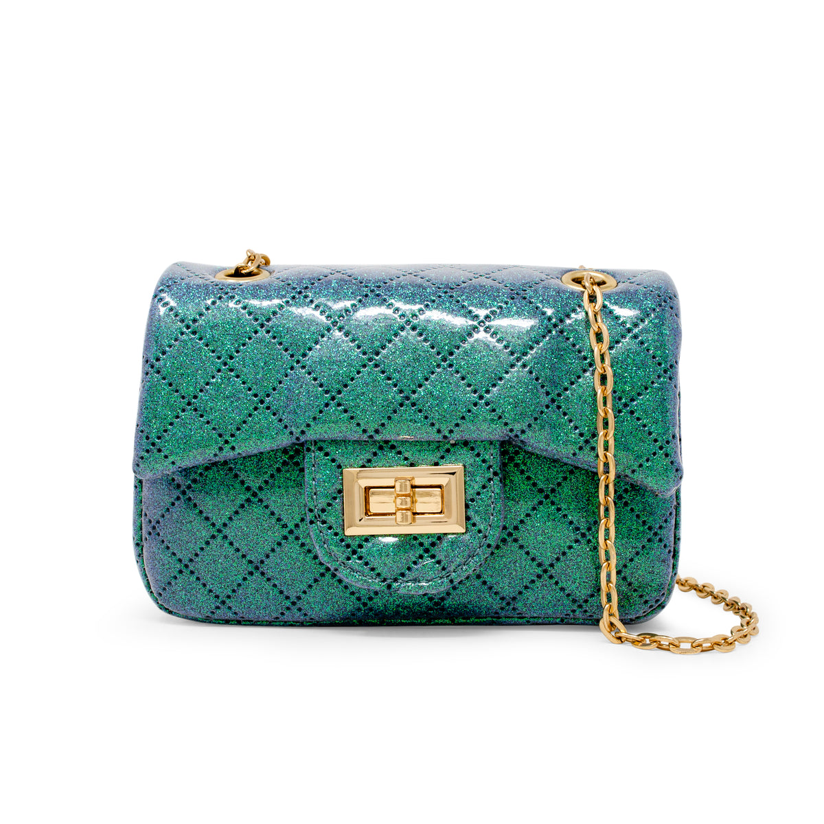Classic Quilted Sparkle Mini Purse