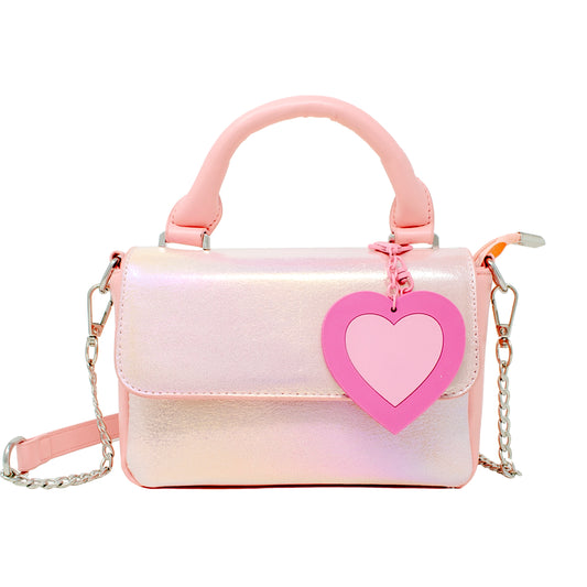 Shiny Baguette Heart Bag