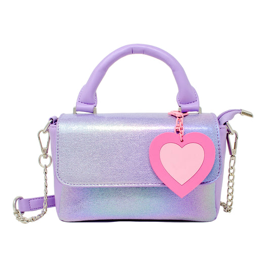 Shiny Baguette Heart Bag