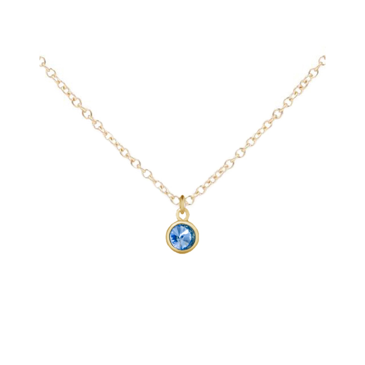 March Birthstone Necklace