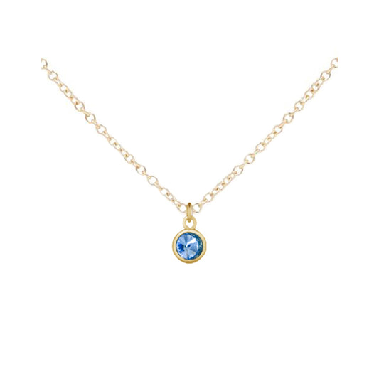 March Birthstone Necklace