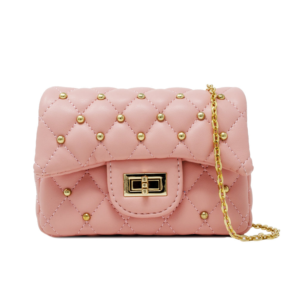 Classic Quilted Stud Mini Bag – ZOMI GEMS