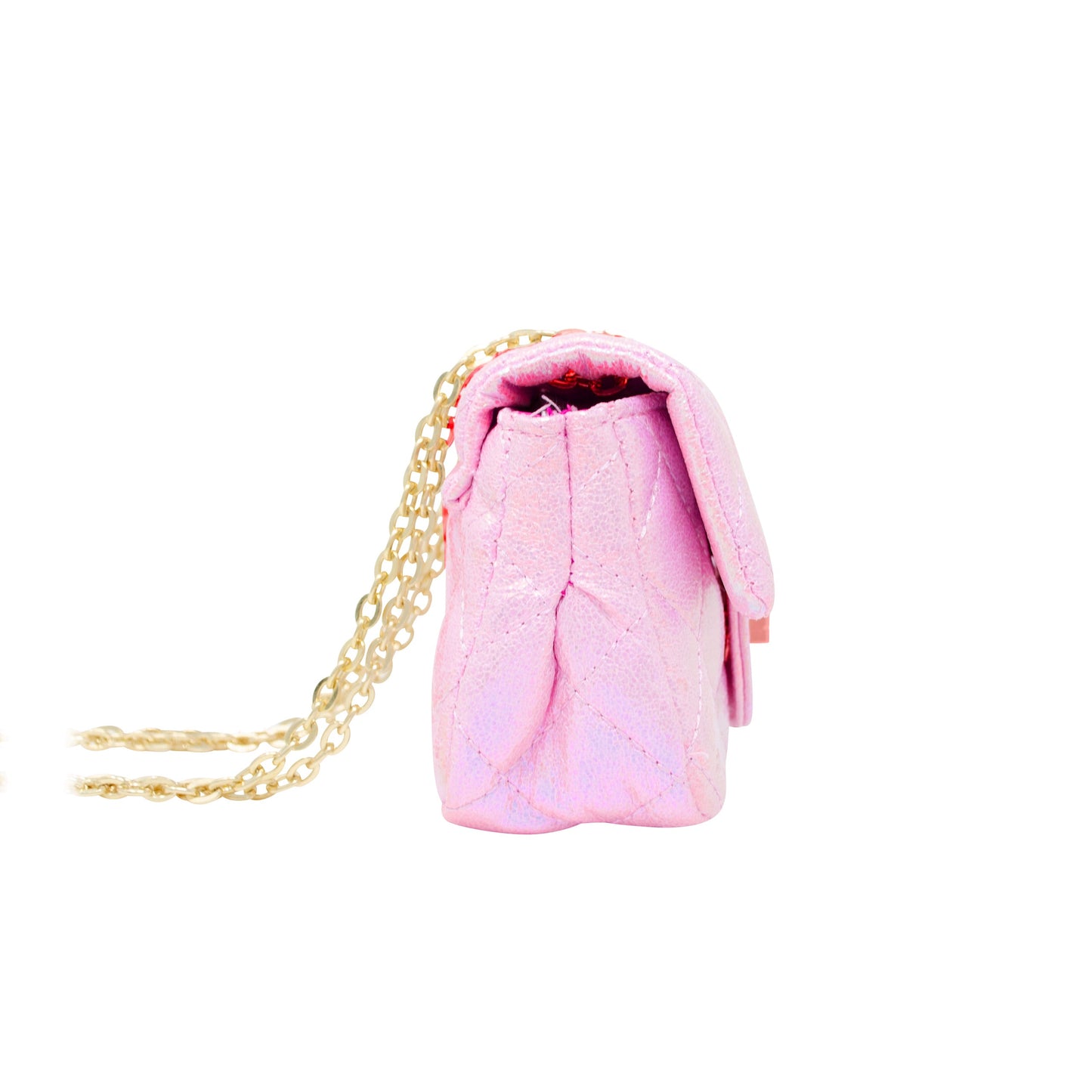 Classic Shiny Quilted Handbag