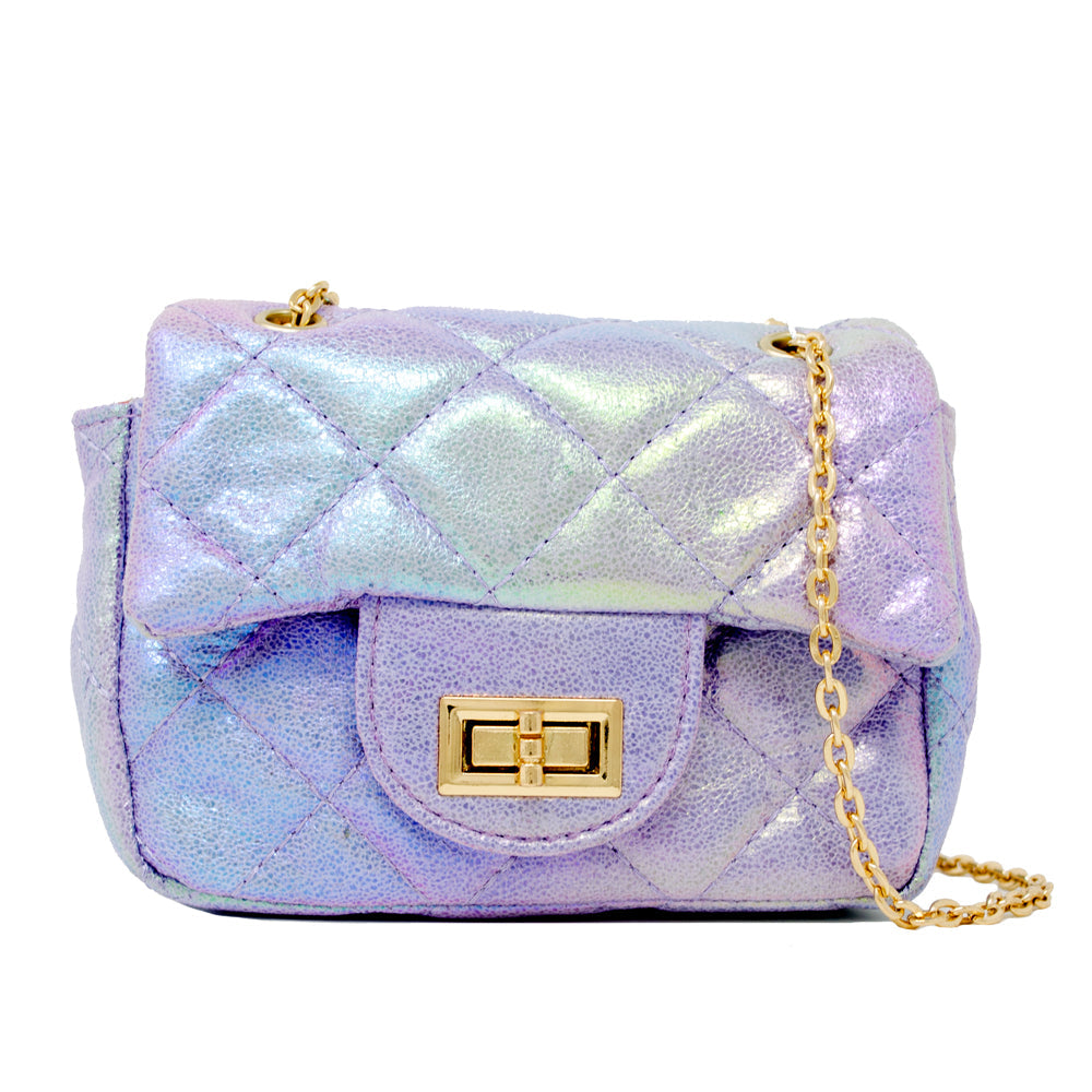 Classic Shiny Quilted Handbag