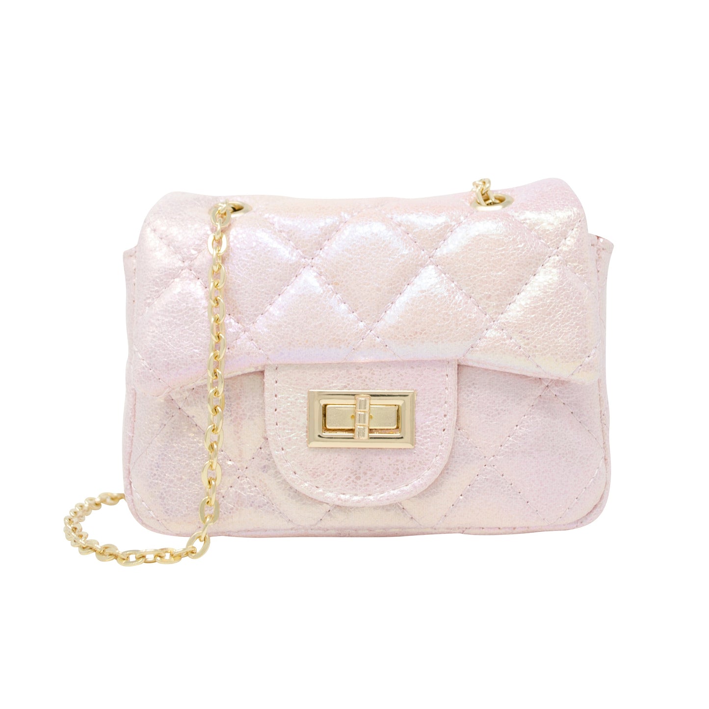 Classic Shiny Quilted Handbag
