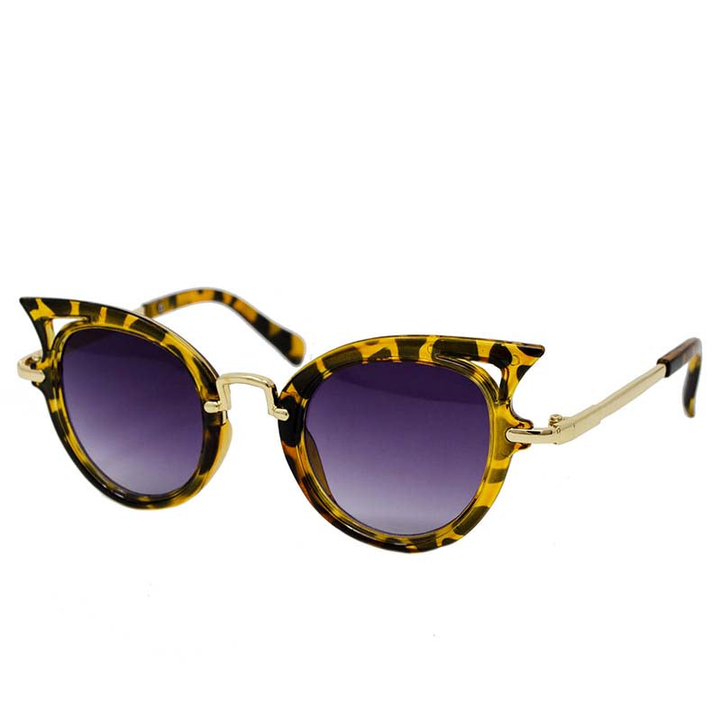 Leopard Cat Eye Sunglasses