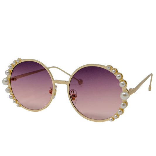 Round With Pearl Sunglasses