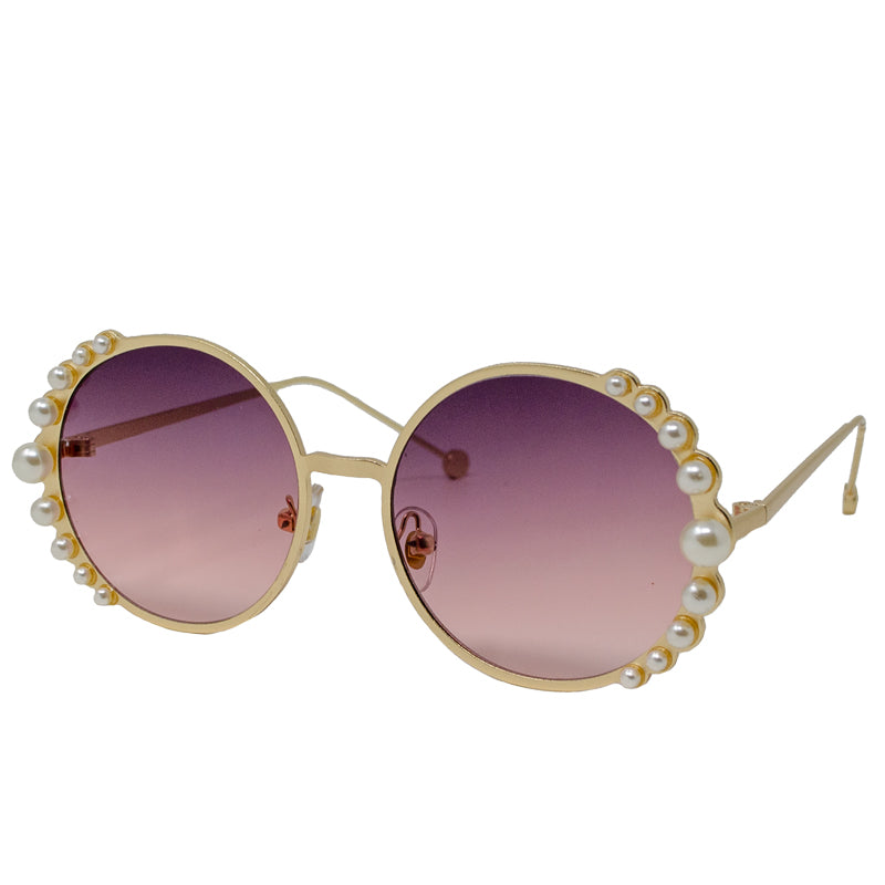 Round With Pearl Sunglasses